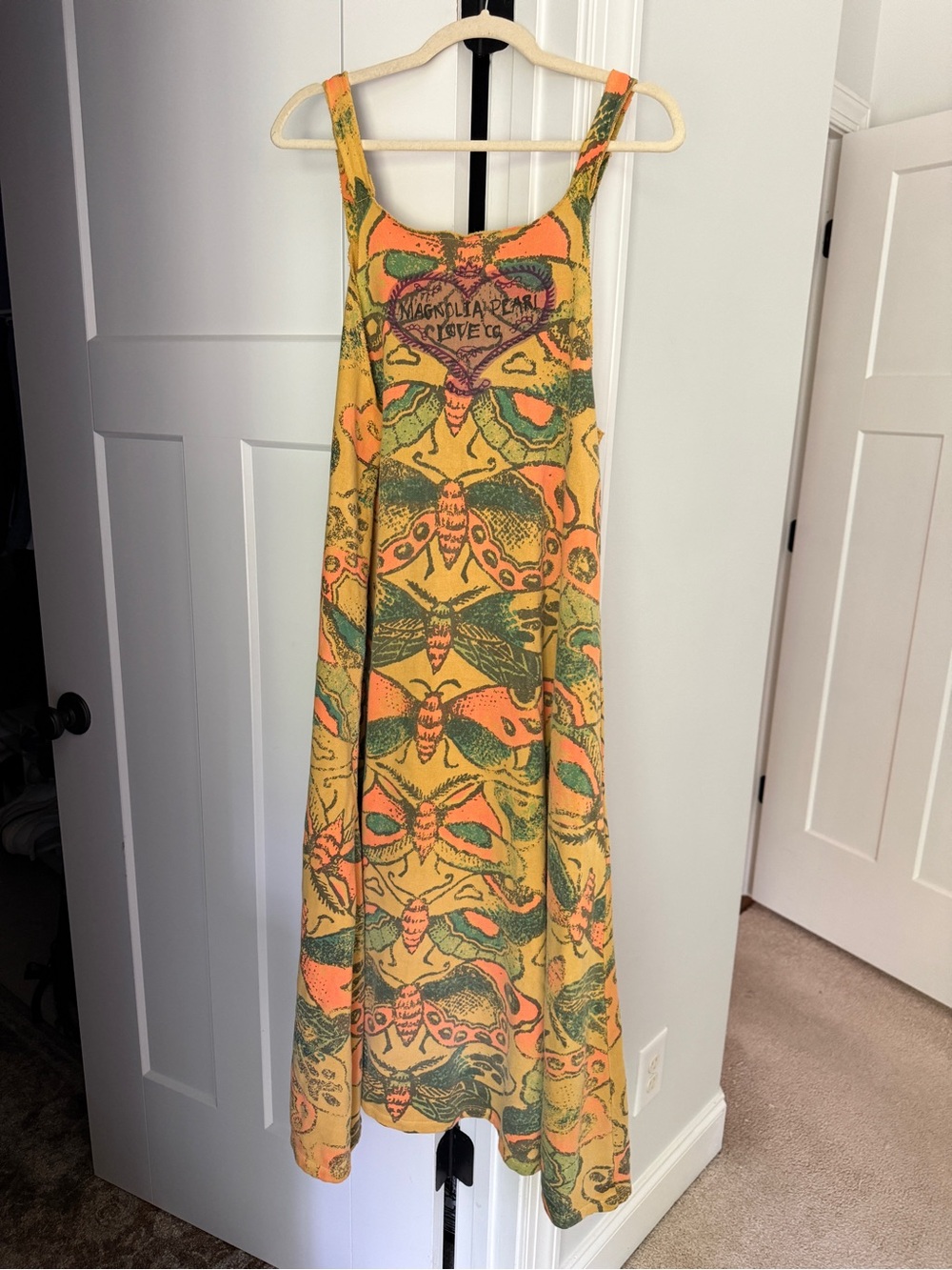 Magnolia Pearl Sefi Maxi Top Yellow Fleece Lepidoptera Lana - Picture 7 of 7